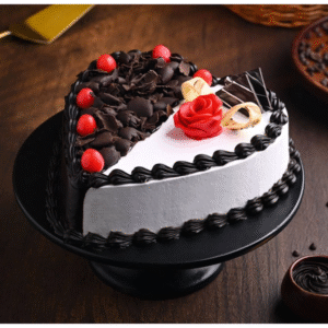 Black Forest Heart shape Cake