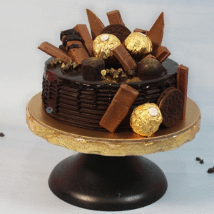 Chocolate Decorated Truffle Cake